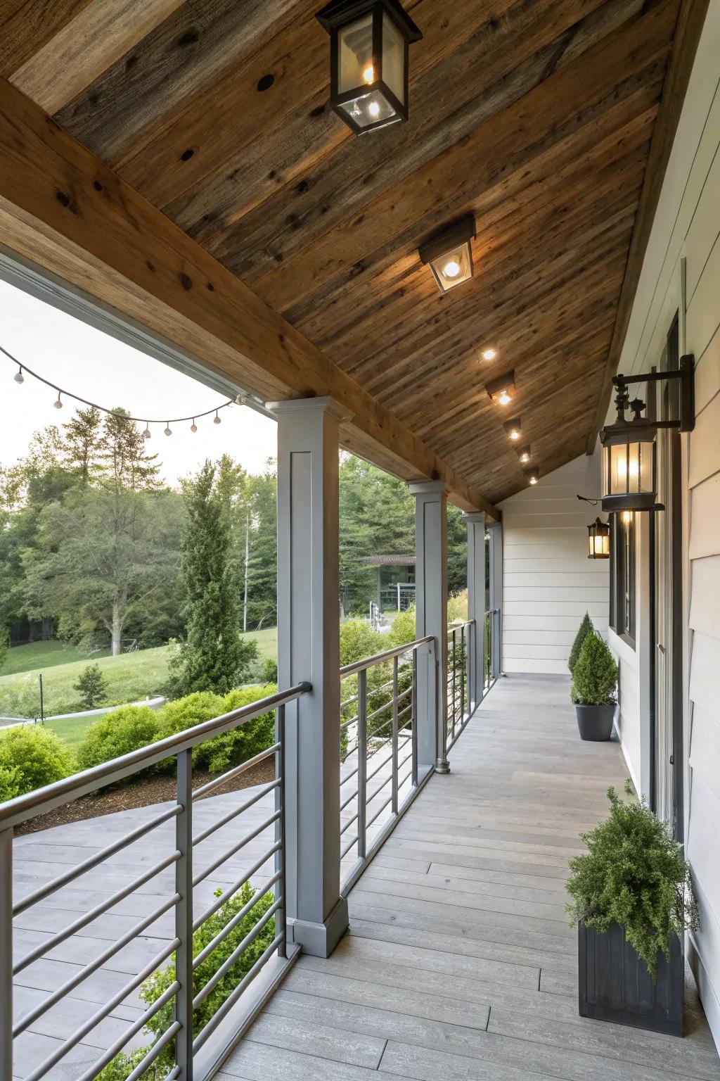 Modern meets rustic in a perfect blend.