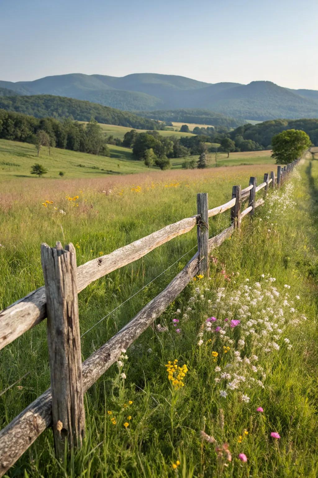 Locust wood offers a timeless rustic charm.