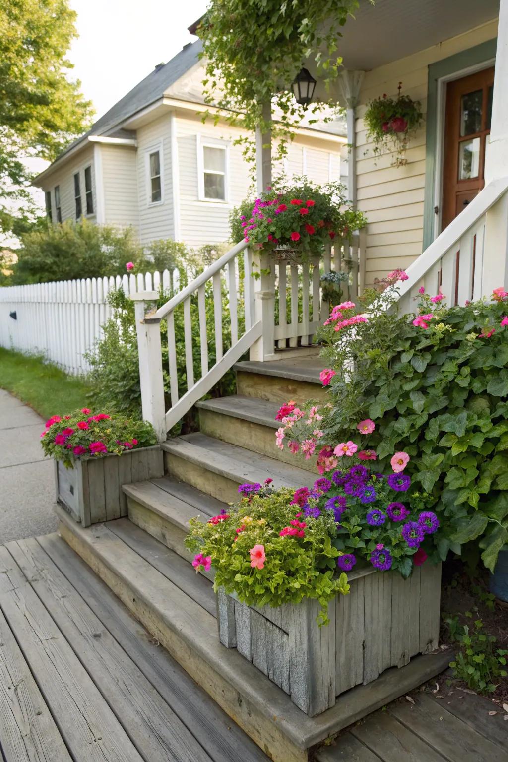 Planter steps bring nature closer to your doorstep.