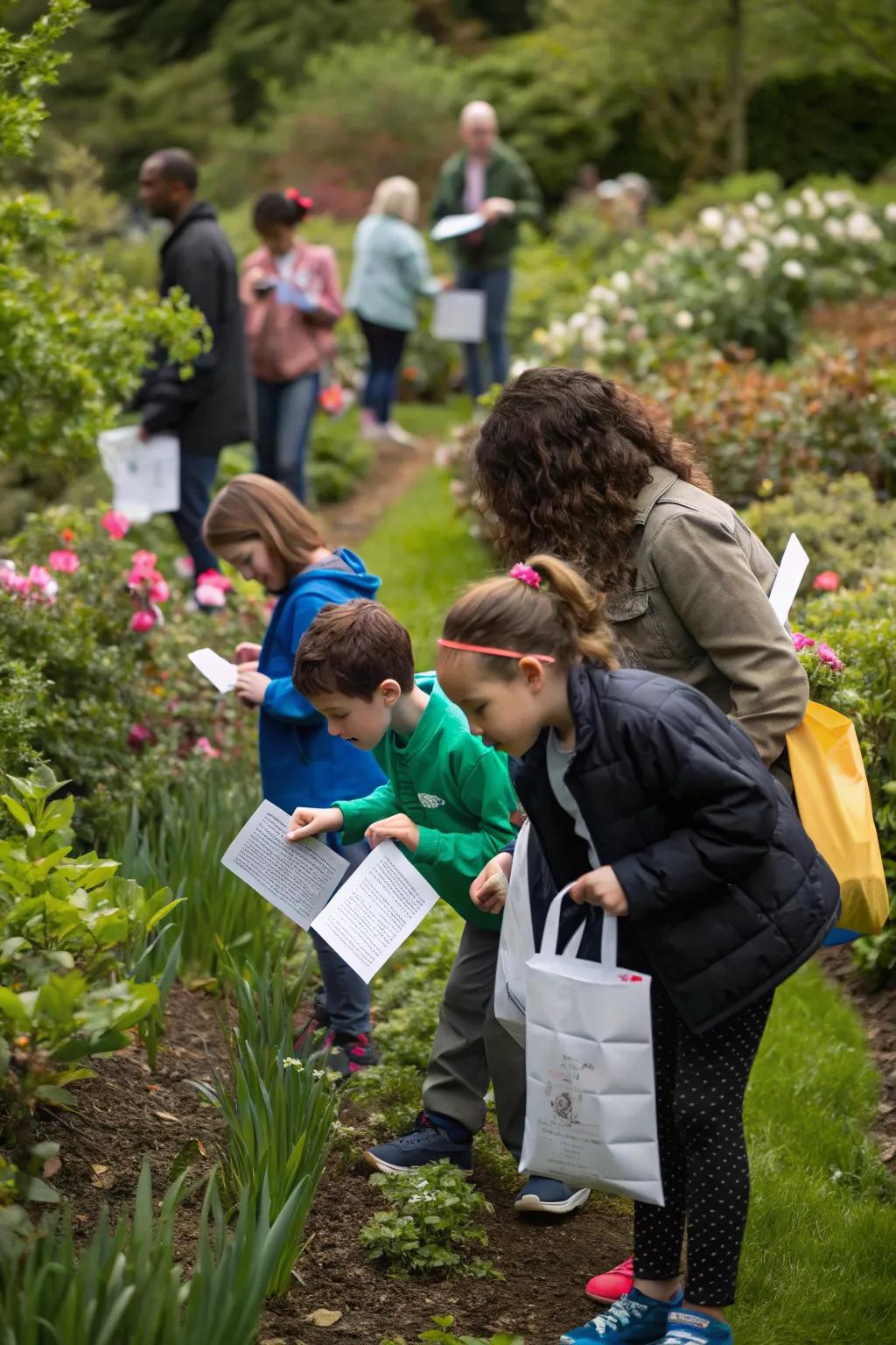 Scavenger Hunt: Discover the hidden wonders of your garden.