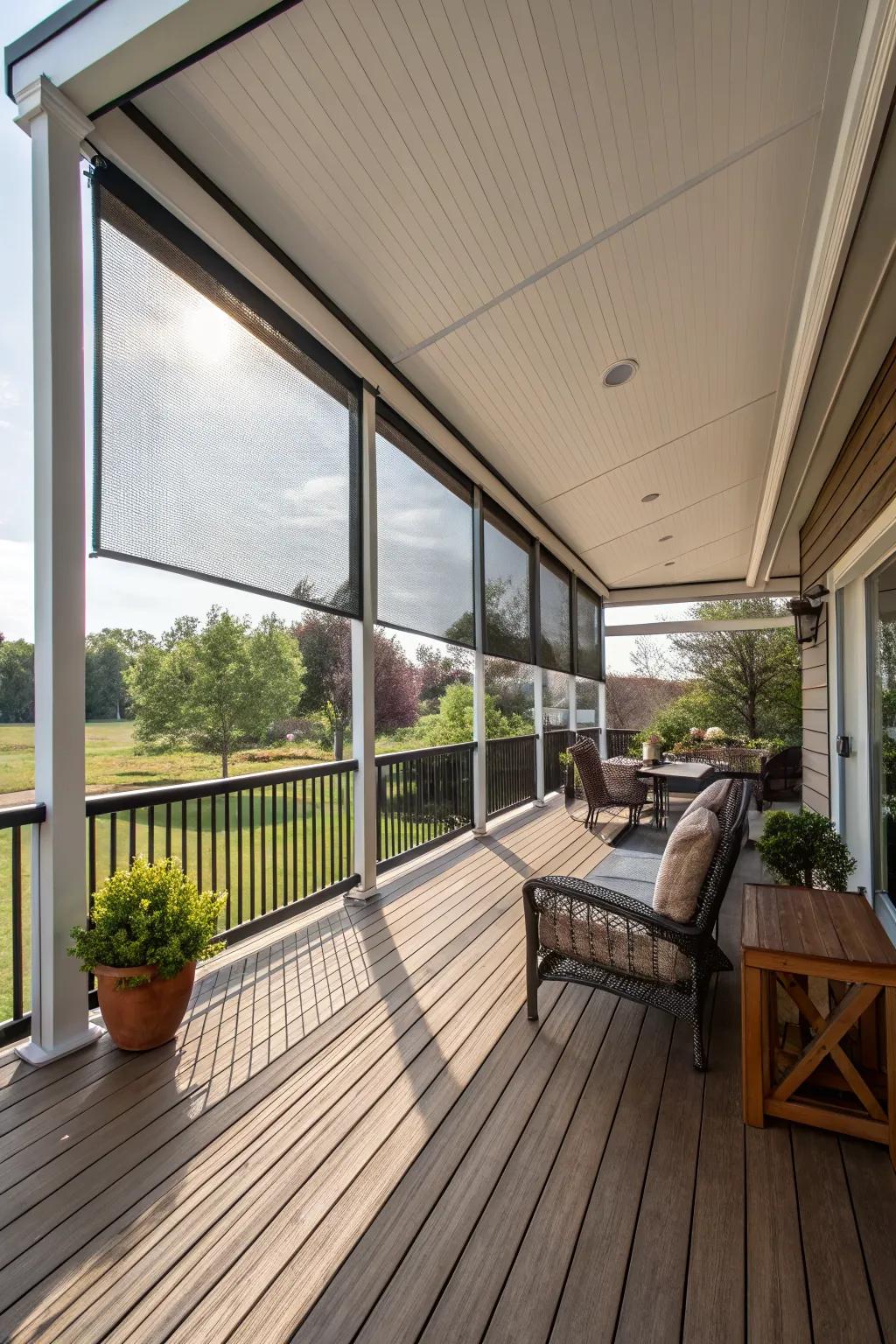 Enclosed structures offer protection and versatility for your deck.