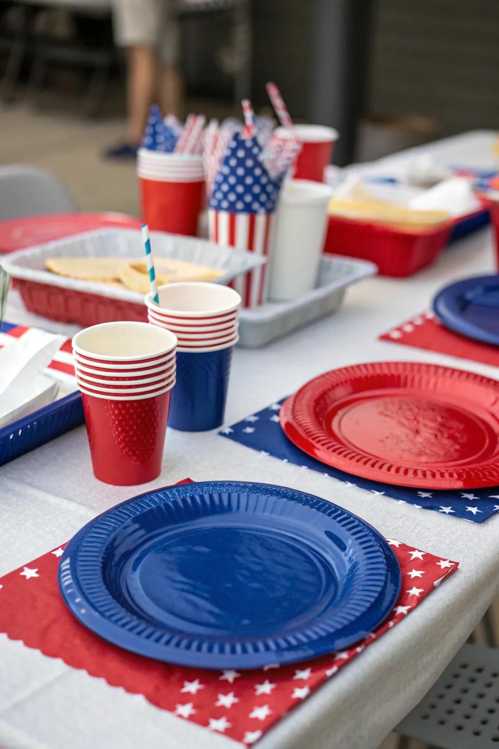 Serve up style with patriotic tableware!