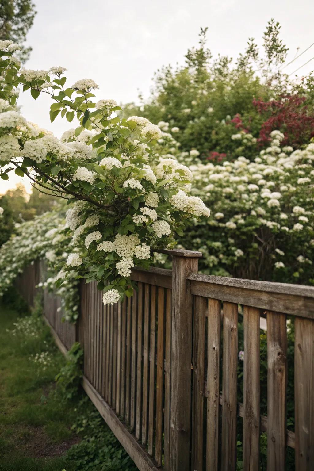 Viburnum brings fragrance and privacy together.