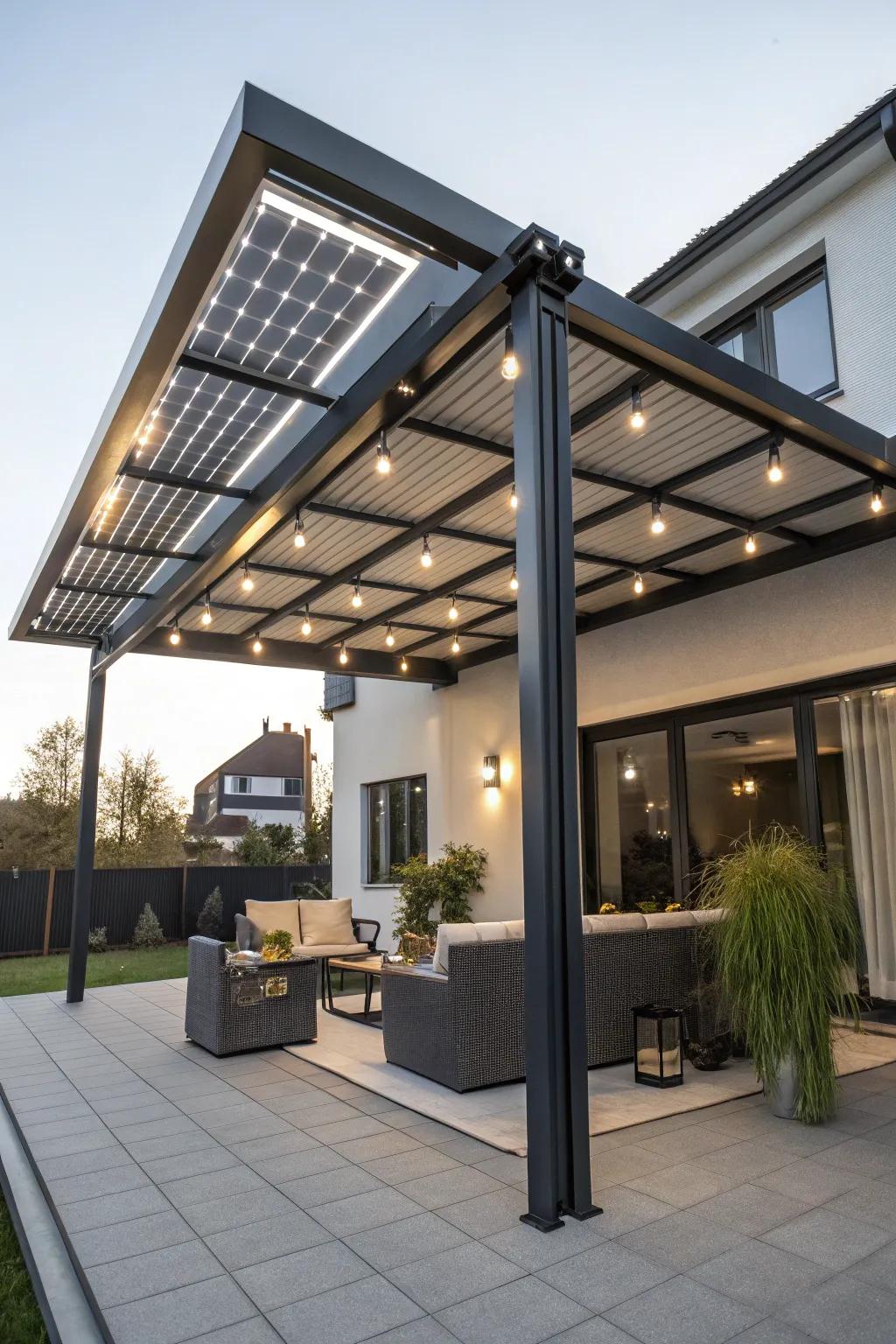 Experience the future with a tech-savvy aluminum patio cover.