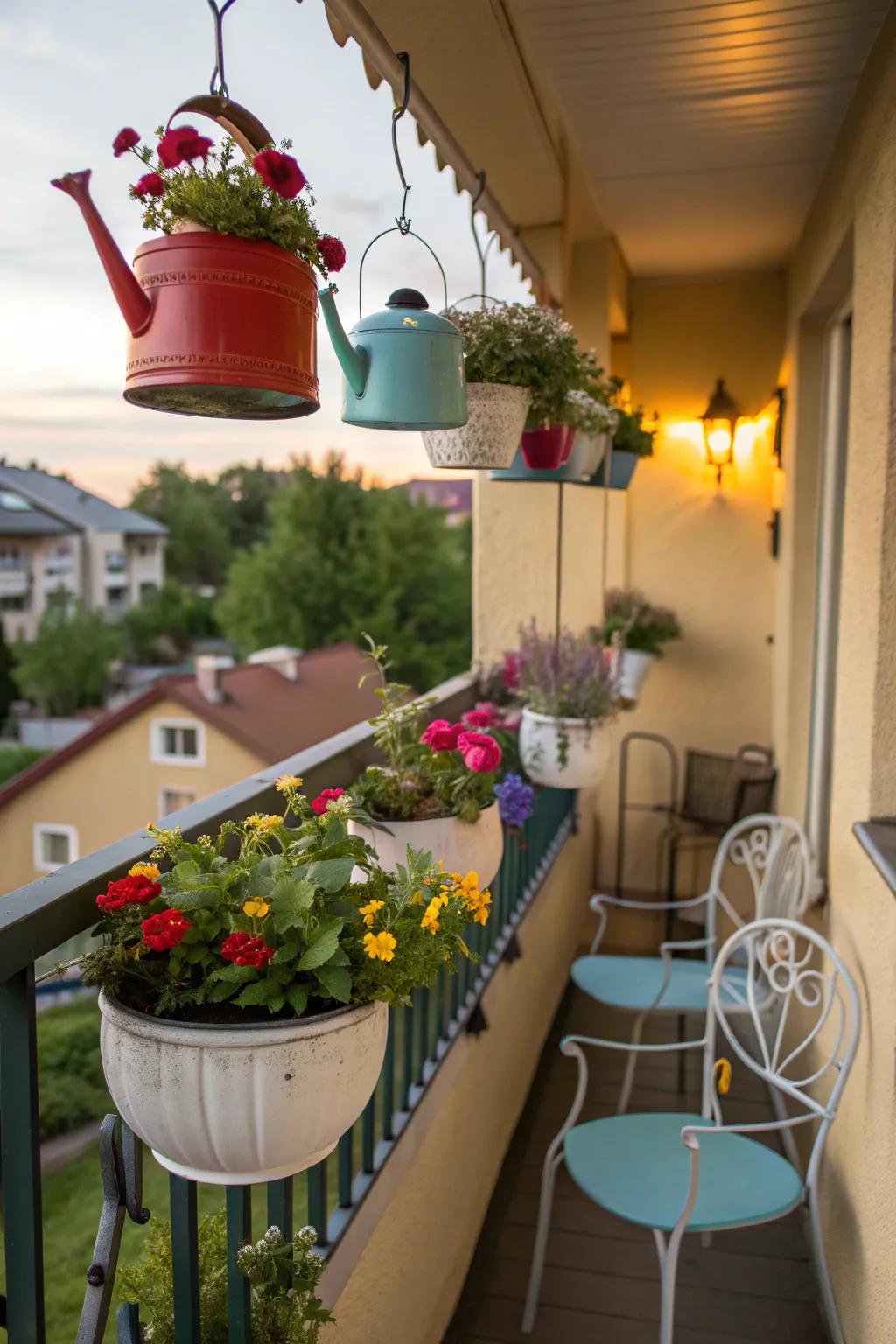 Let your creativity shine with repurposed container planters.