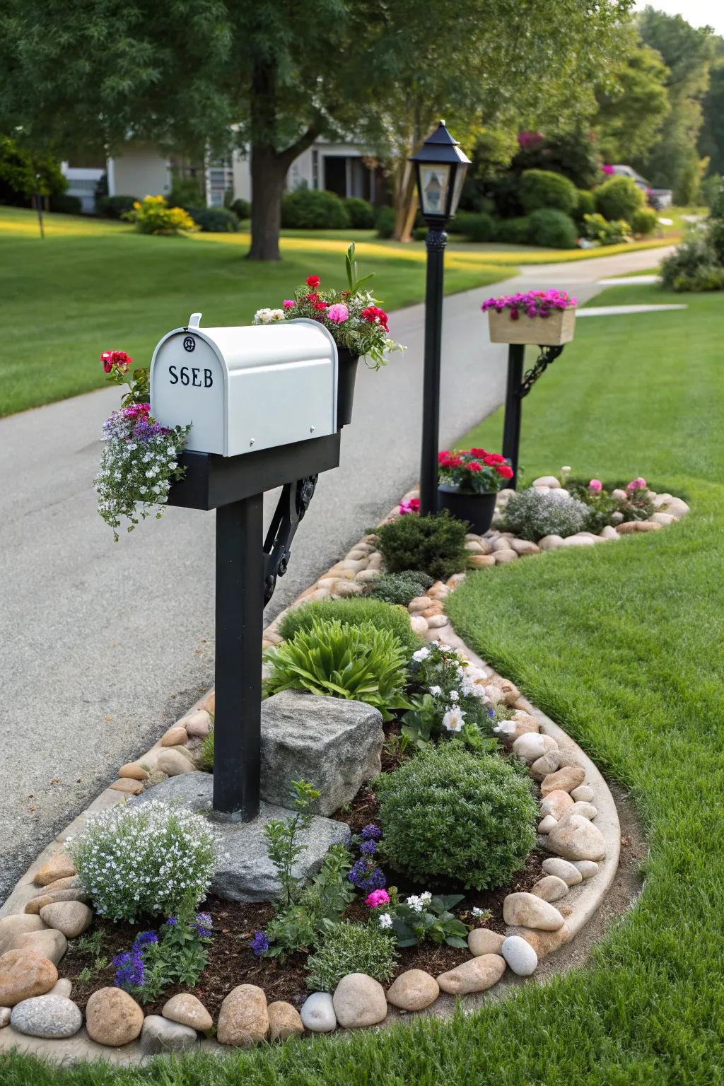 Symmetry can create a harmonious and pleasing mailbox design.
