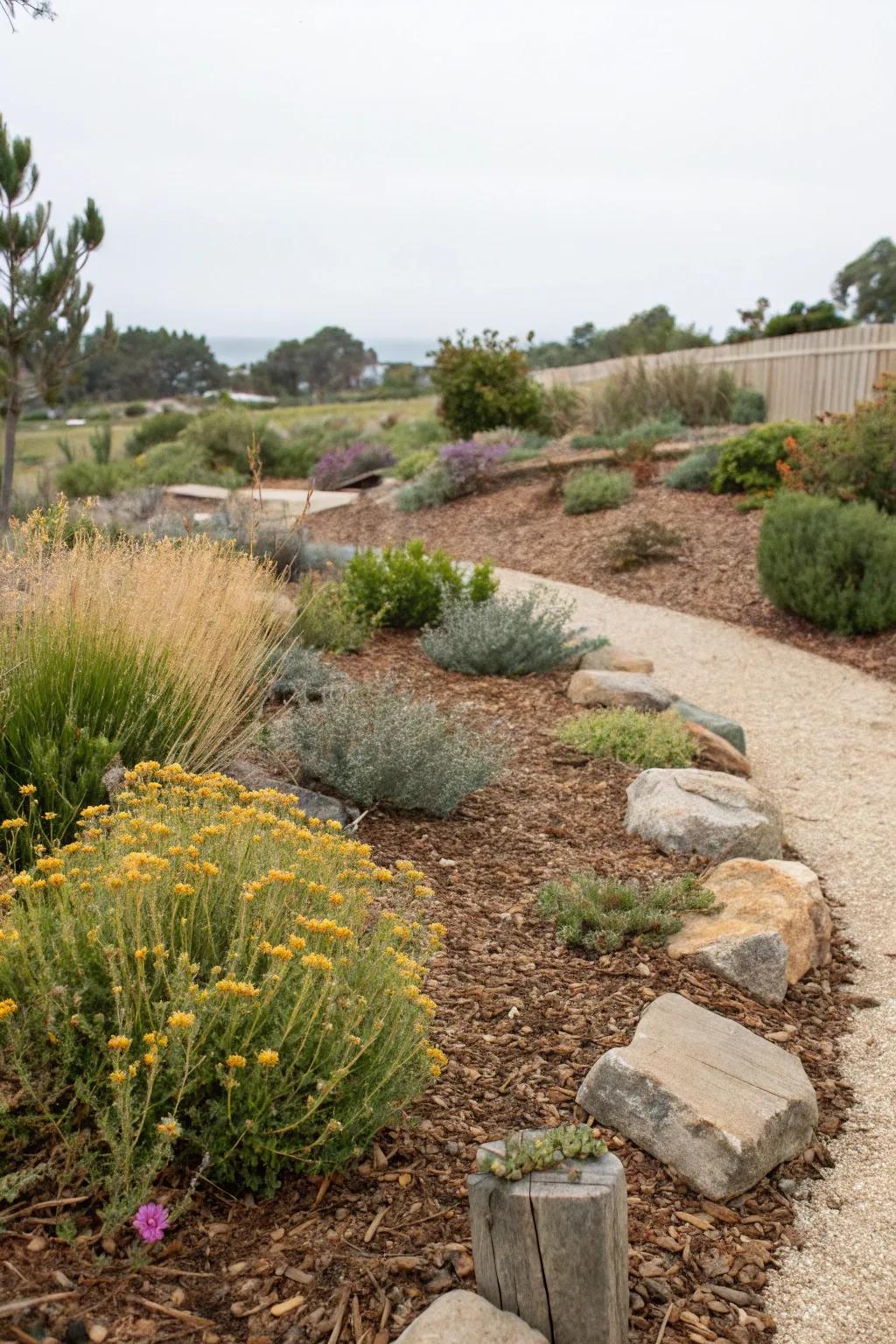 A water-efficient garden that thrives with minimal irrigation.