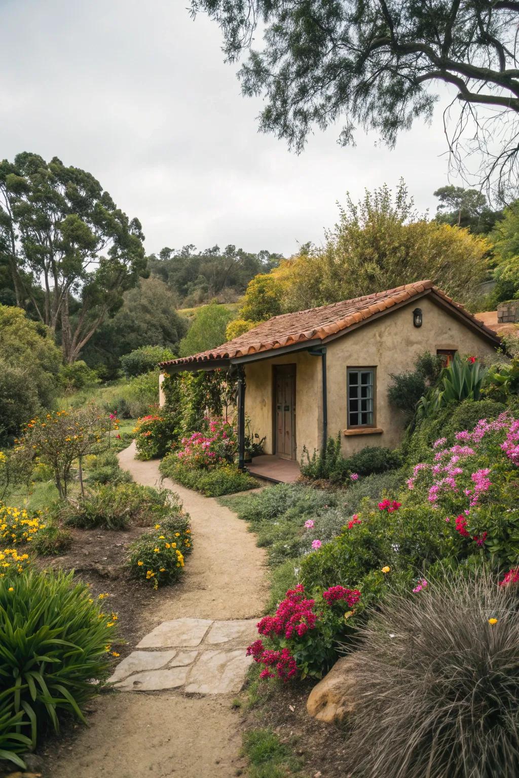 A casita retreat enveloped by the beauty of nature.