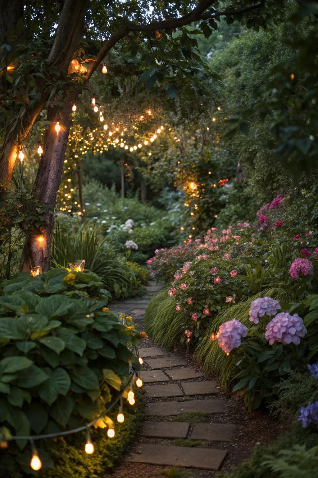 Add a magical touch with fairy light accents.