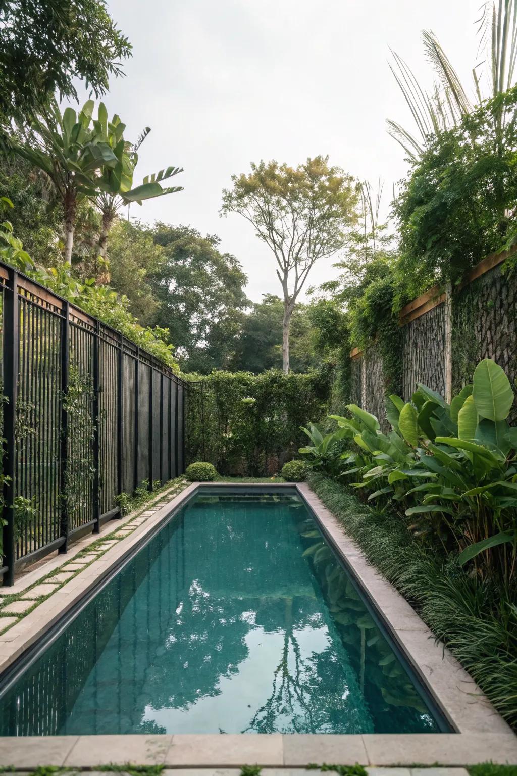 Create a private retreat with thoughtful landscaping.