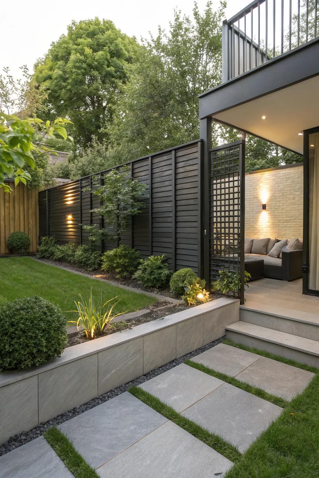 Create a private retreat with a stylish screen.