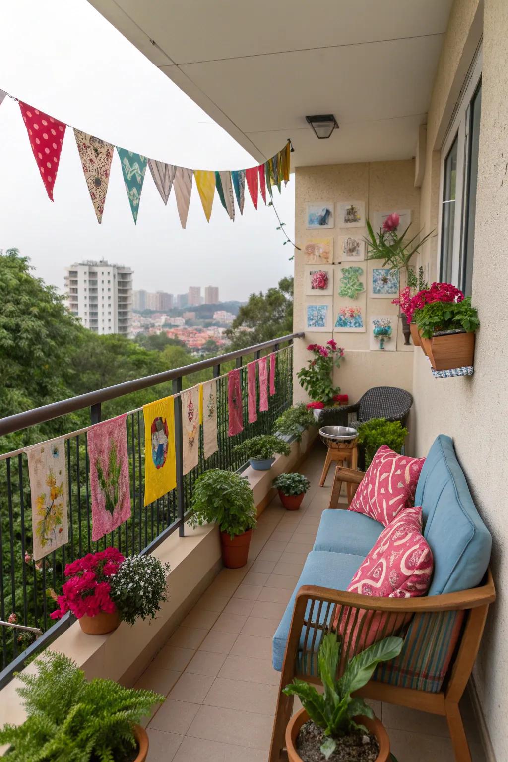 Personal touches make the balcony uniquely yours.