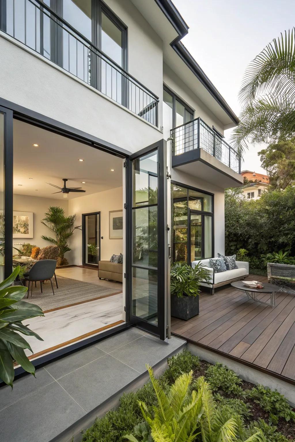 Pivot doors offer a unique and bold design option for your home.