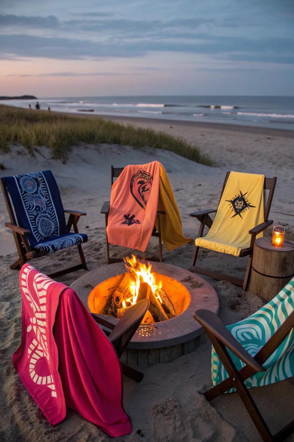 Personalized blankets add warmth and a personal touch to your gathering.