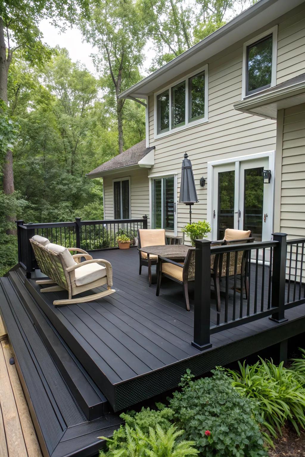 Consistent design themes create a harmonious outdoor space.