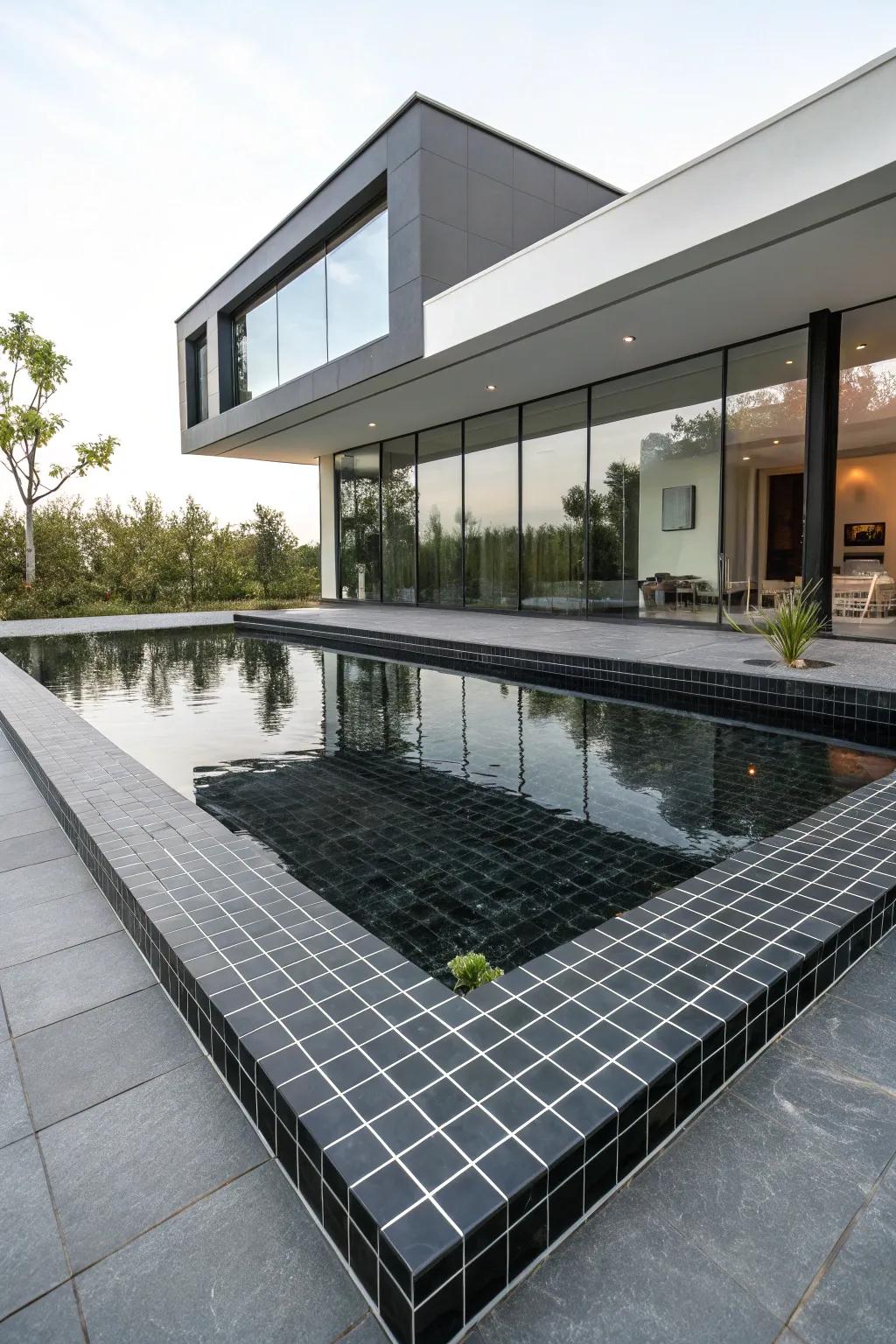 Geometric shapes add a contemporary touch.