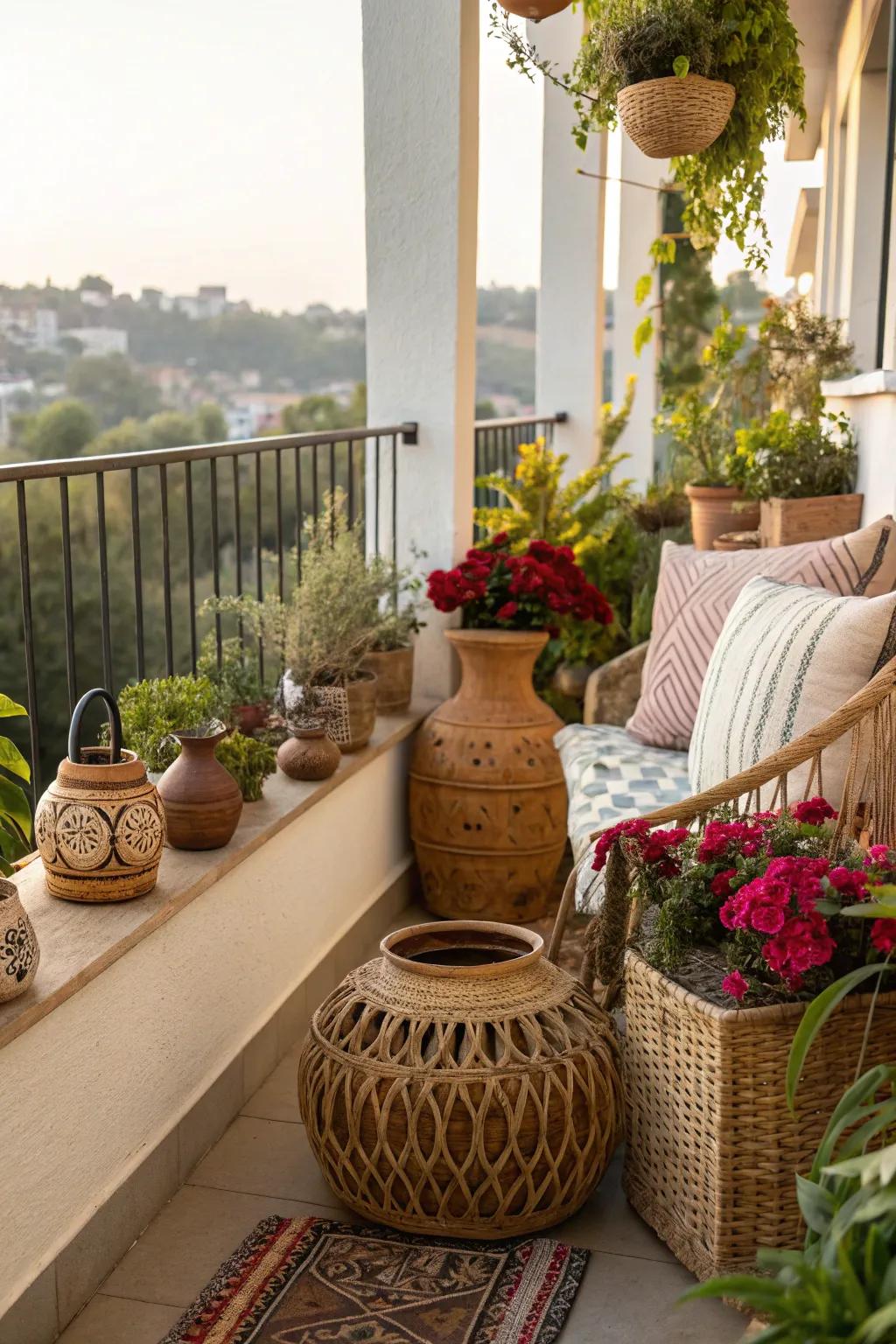 Artisanal decor pieces add unique charm to your space.