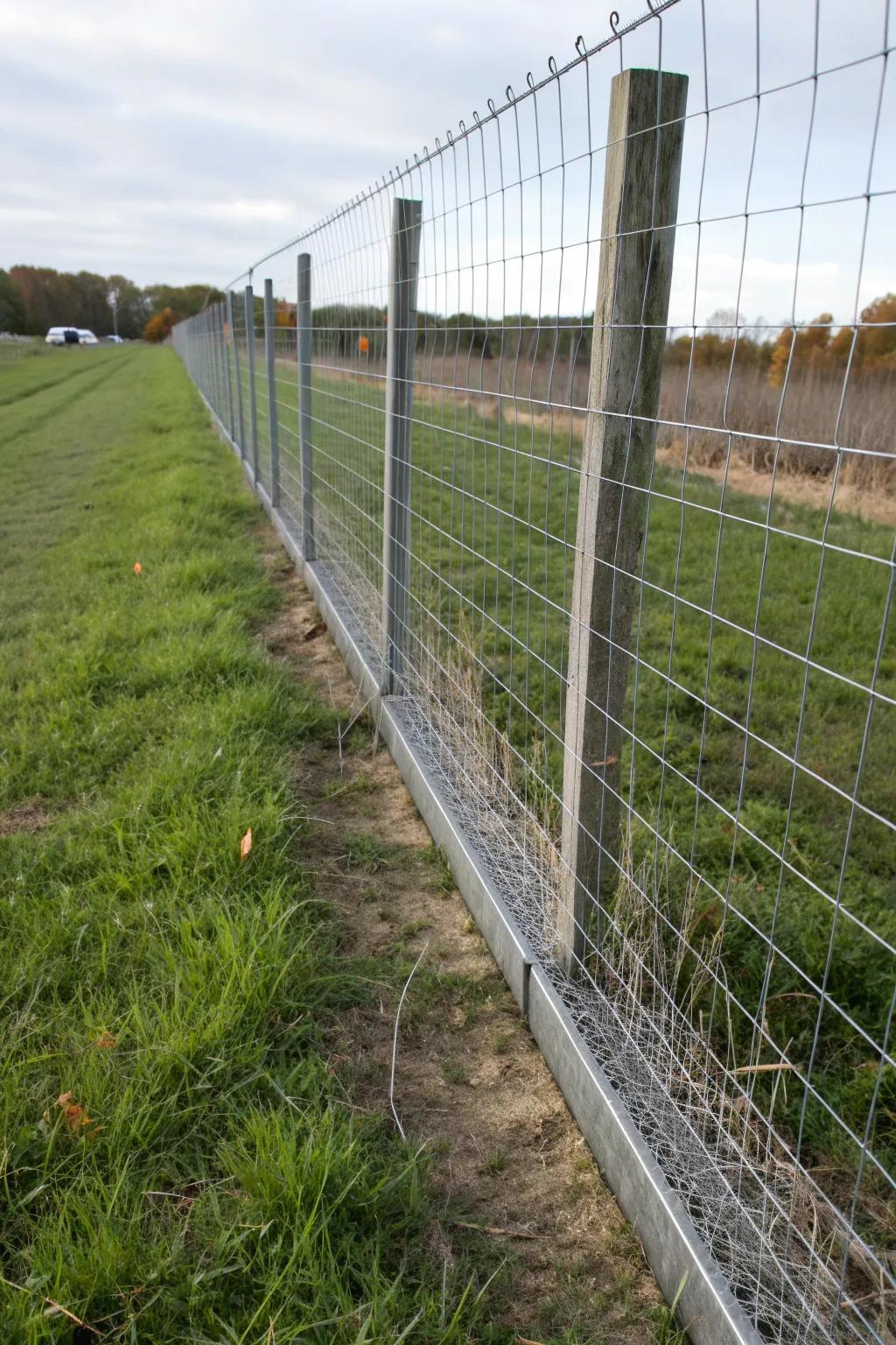 Wire mesh is a practical solution for pet owners.
