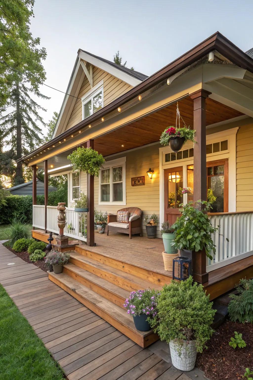 A cozy deck extension perfect for enjoying the outdoors.