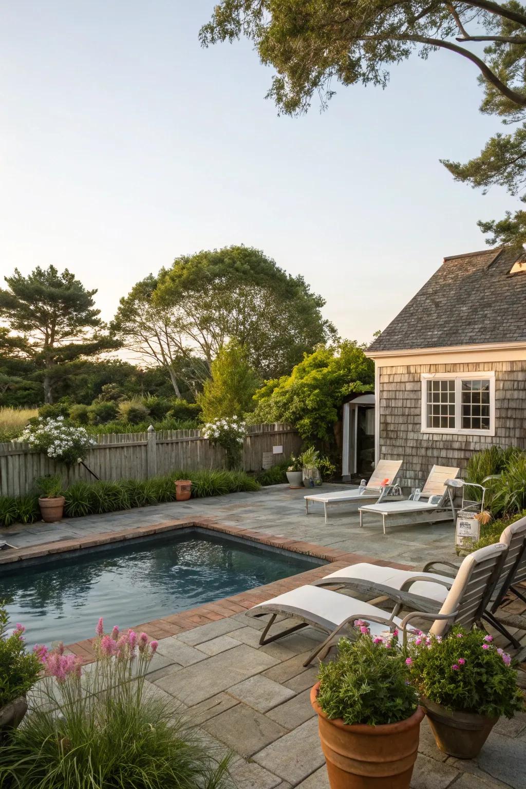 A refreshing pool area that offers a perfect escape from the heat.