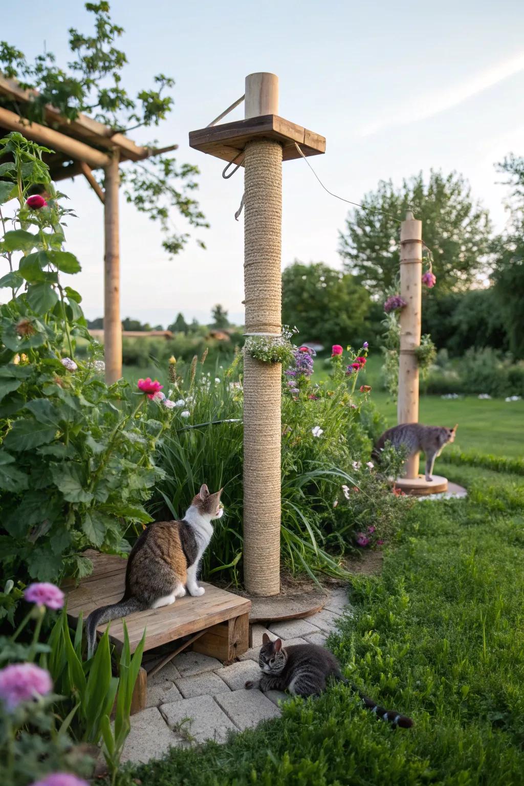 Essential scratching spots that keep cats and trees safe.