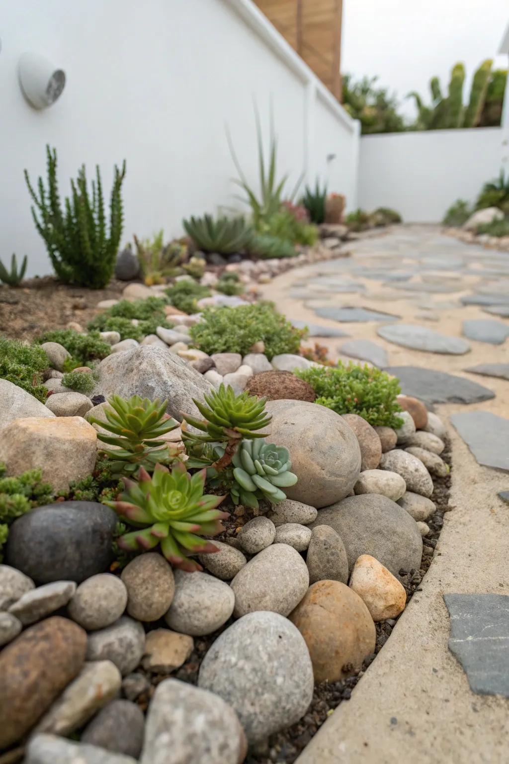 Rock gardens add texture and a touch of serenity to your landscape.
