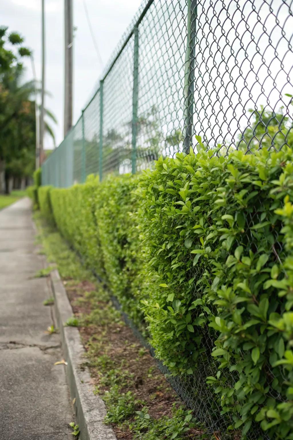 Hedges naturally fill gaps and enhance privacy.