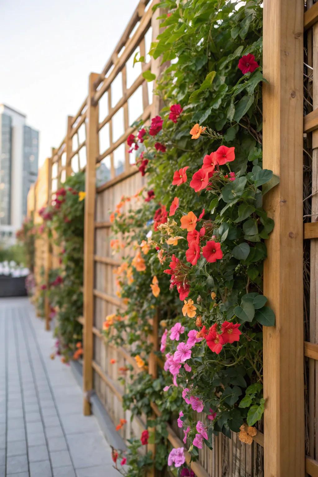 Vertical gardens maximize space and bring a new dimension to small areas.