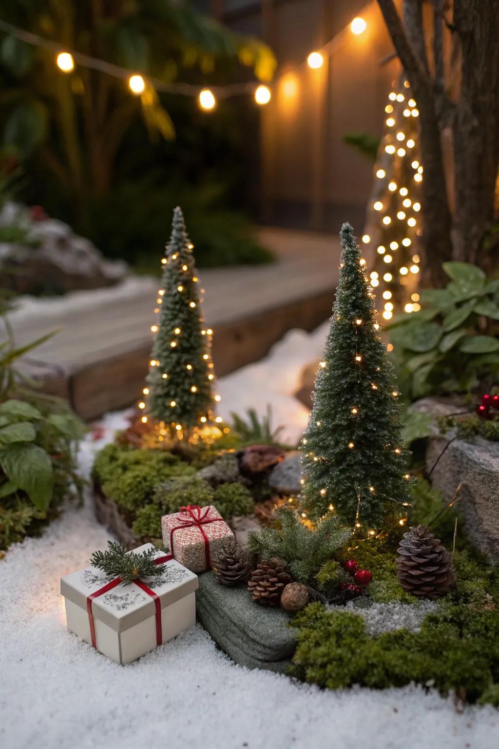 Miniature gifts add a delightful surprise to your garden.