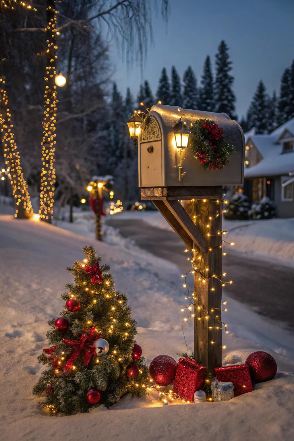 Lanterns add a warm glow to your holiday decor.