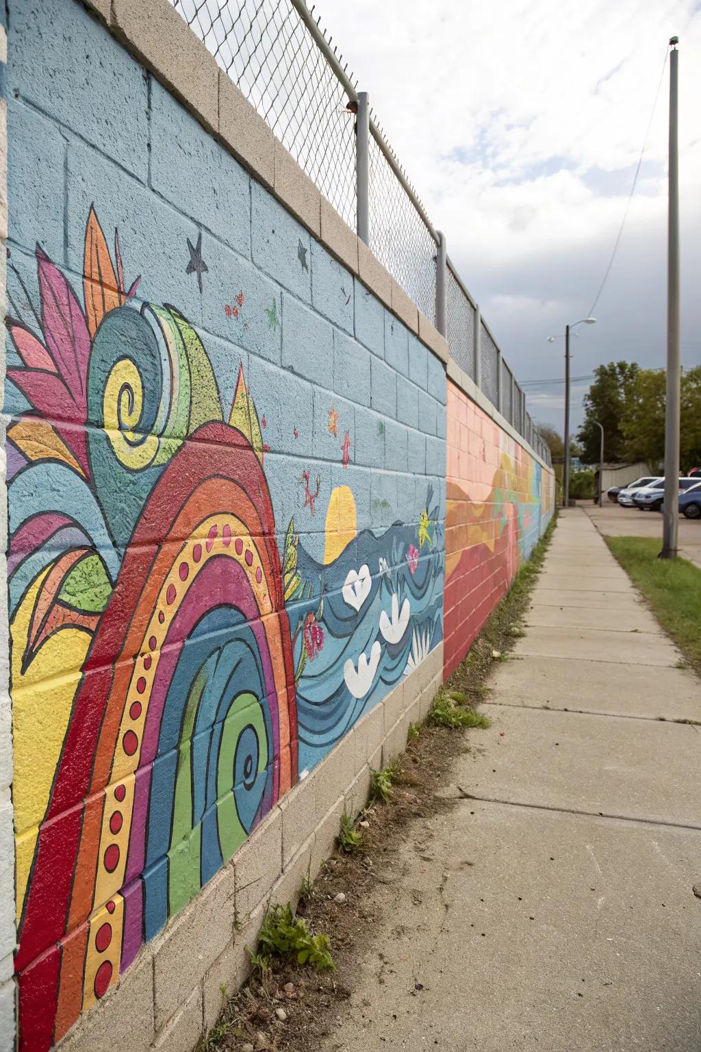 Murals allow you to express your creativity and personalize your wall space.
