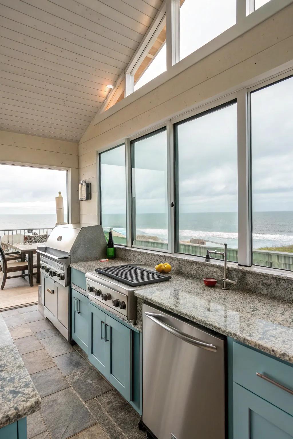 Stylish kitchen with state-of-the-art appliances.