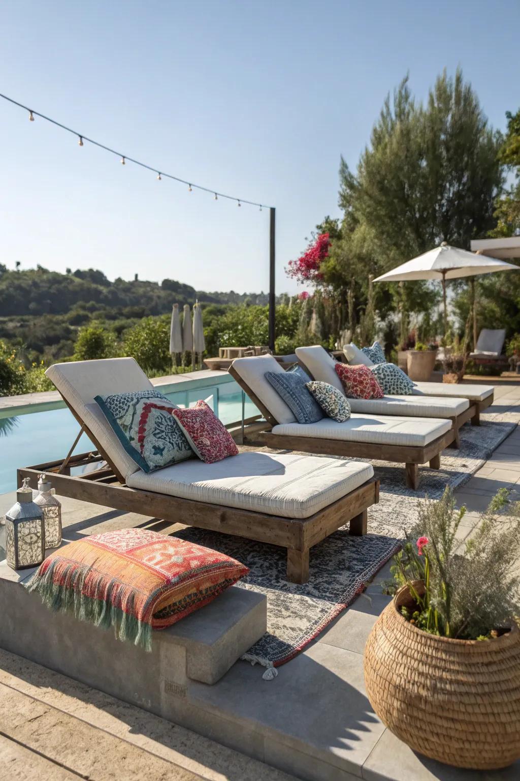 Create lounge-ready spaces with durable concrete bases.