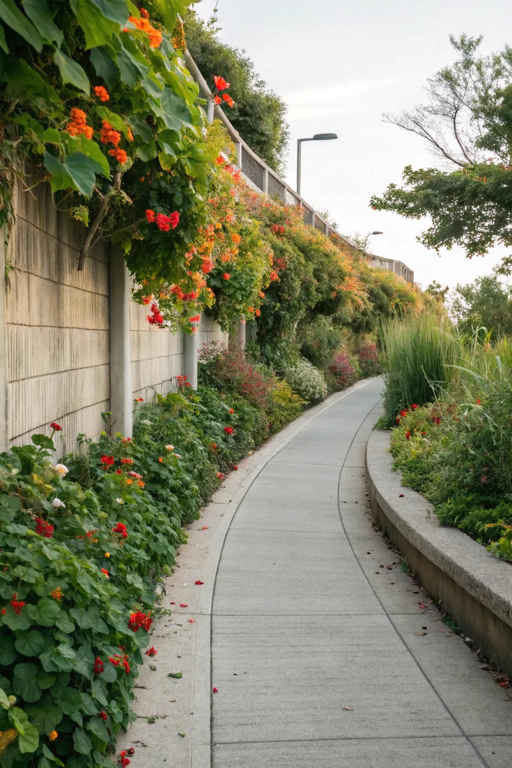 Create harmony by integrating pathways with nature.
