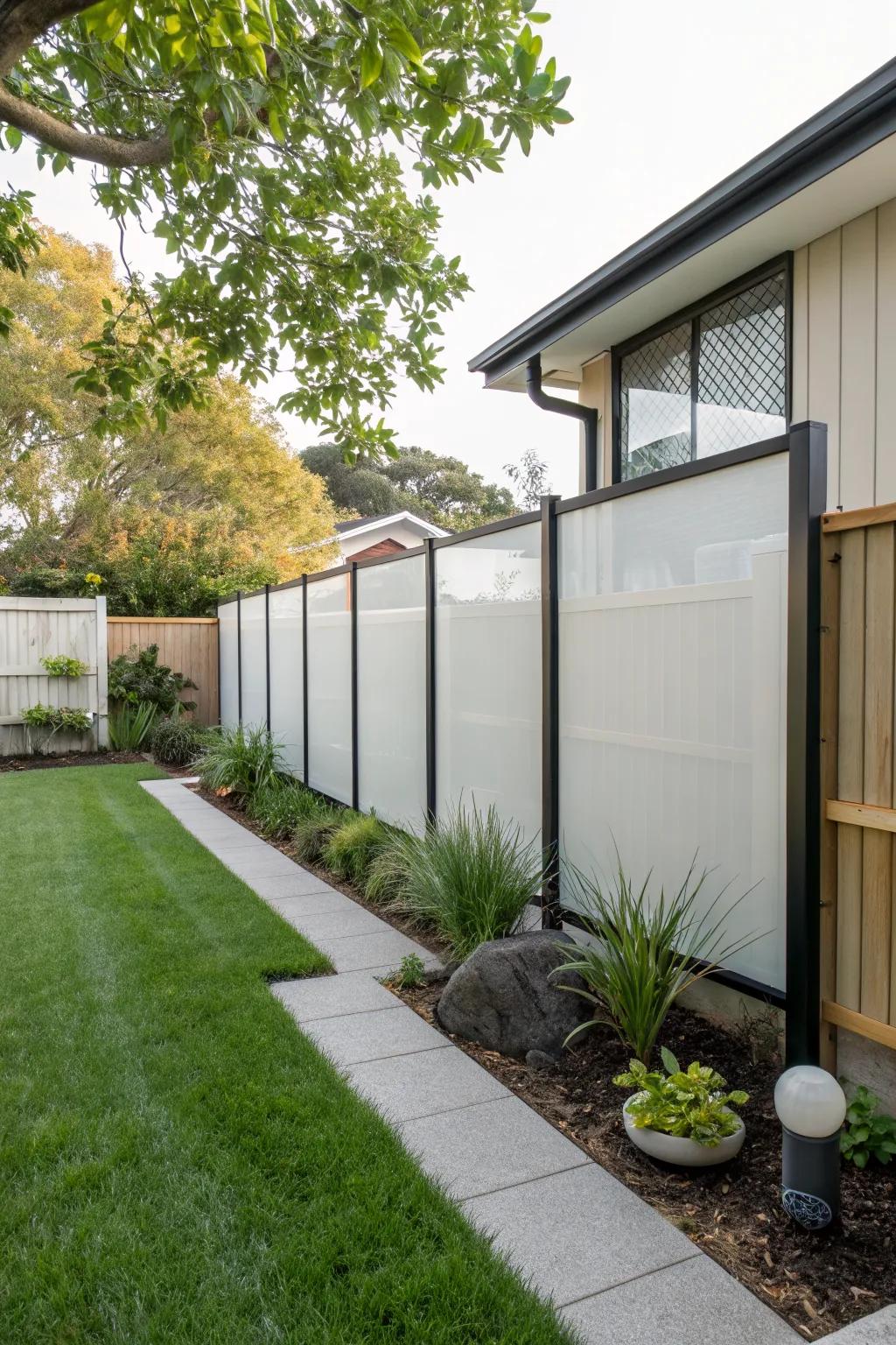 Opt for easy and temporary privacy with vinyl screens.