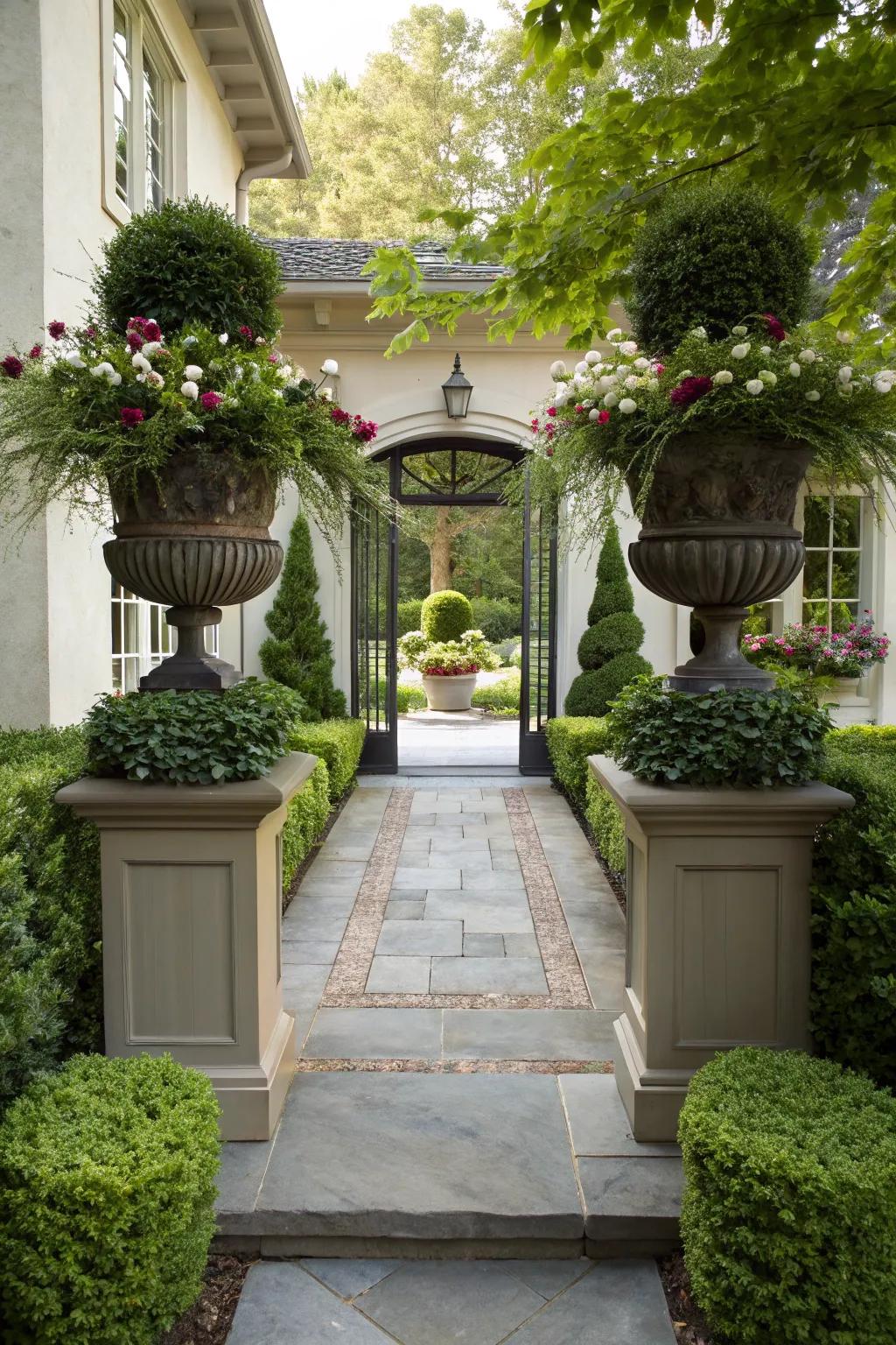 Symmetry adds a sense of elegance and order.
