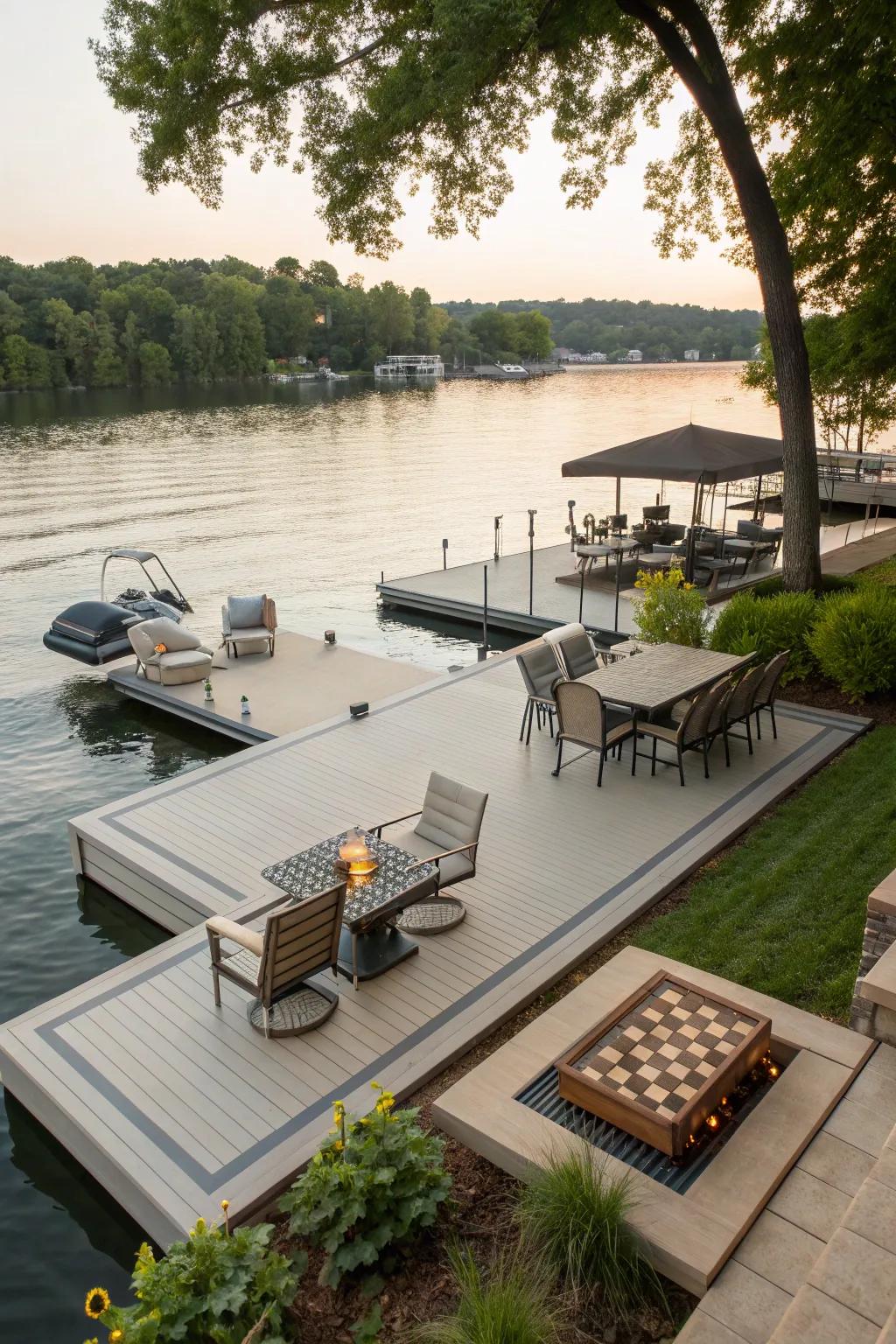 Create a versatile dock space for all your activities.