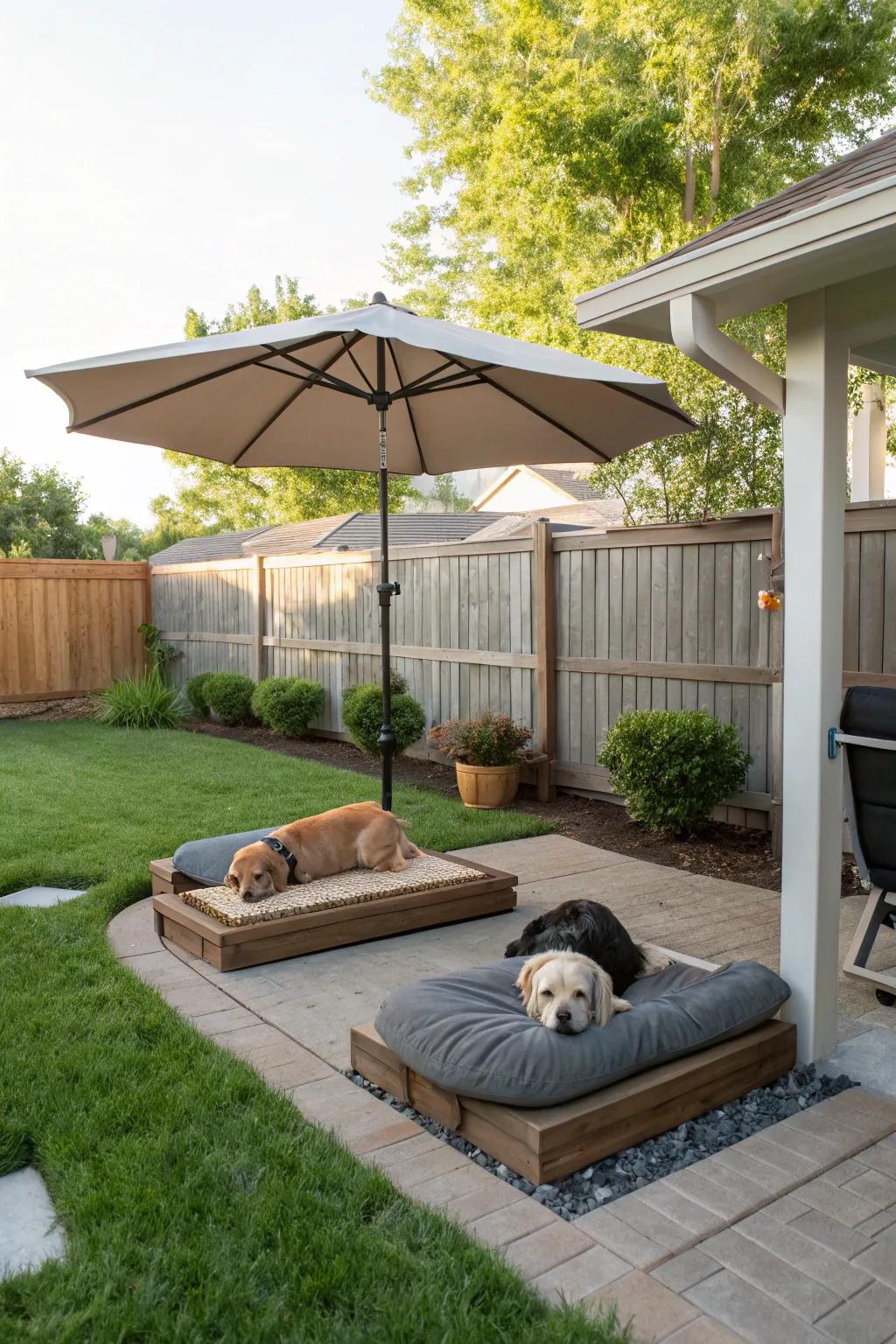 A cool retreat for your furry friend.
