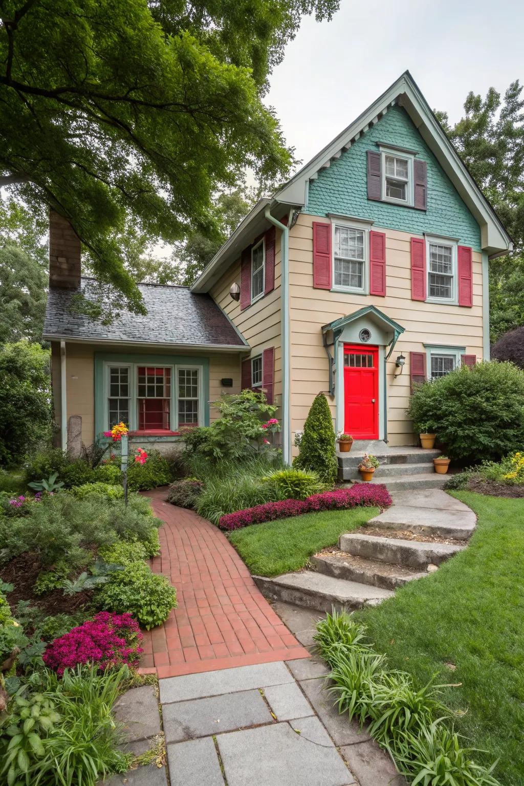 Vibrant paint brings life to this foundation.