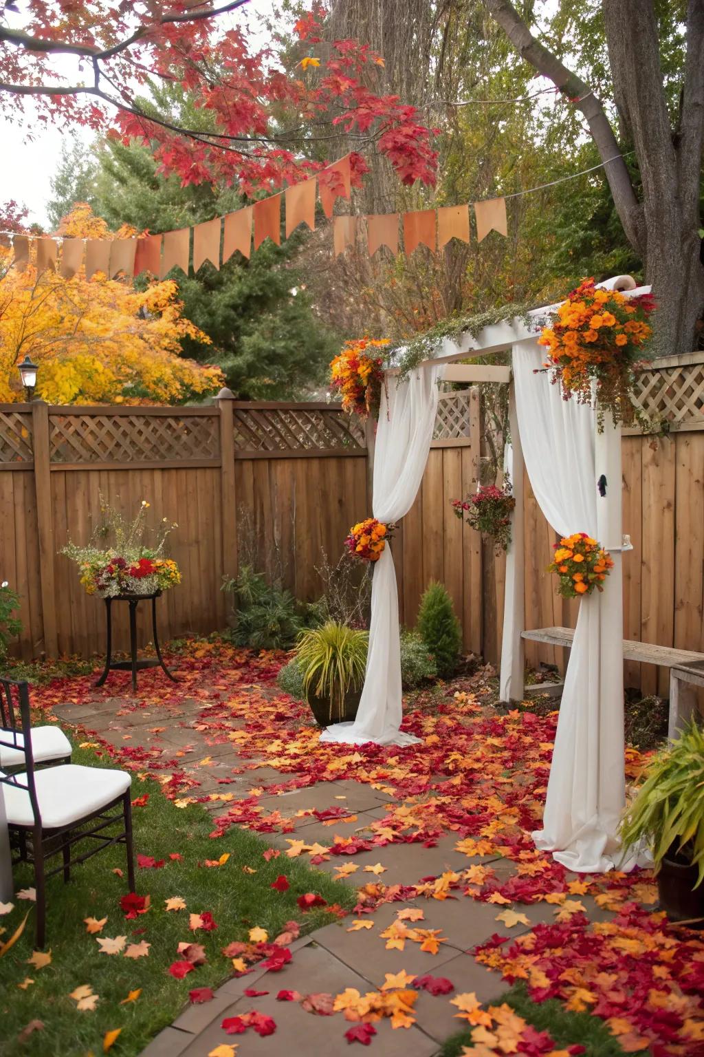 Seasonal foliage adds natural beauty to your decor.