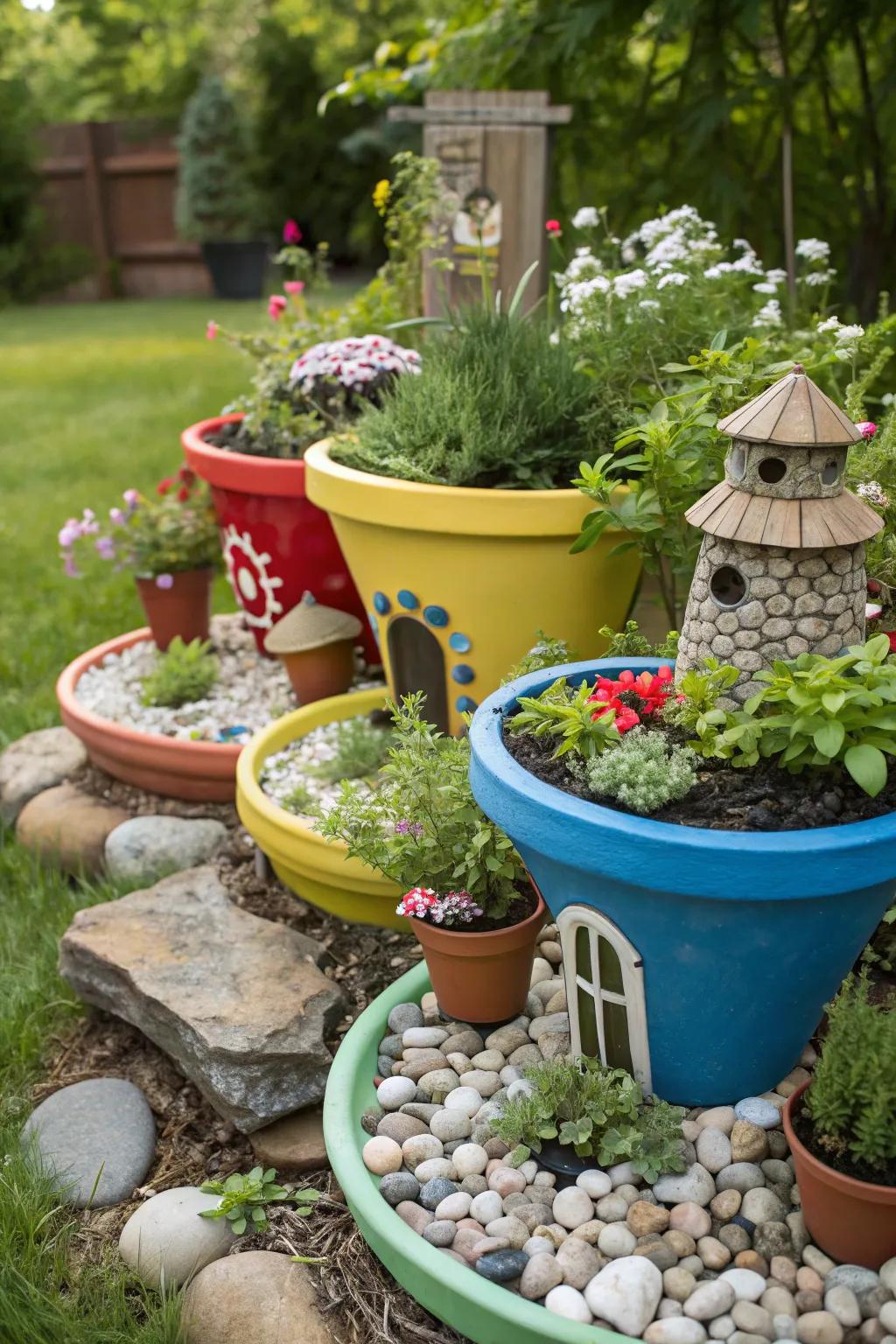 Unique containers make your garden stand out.