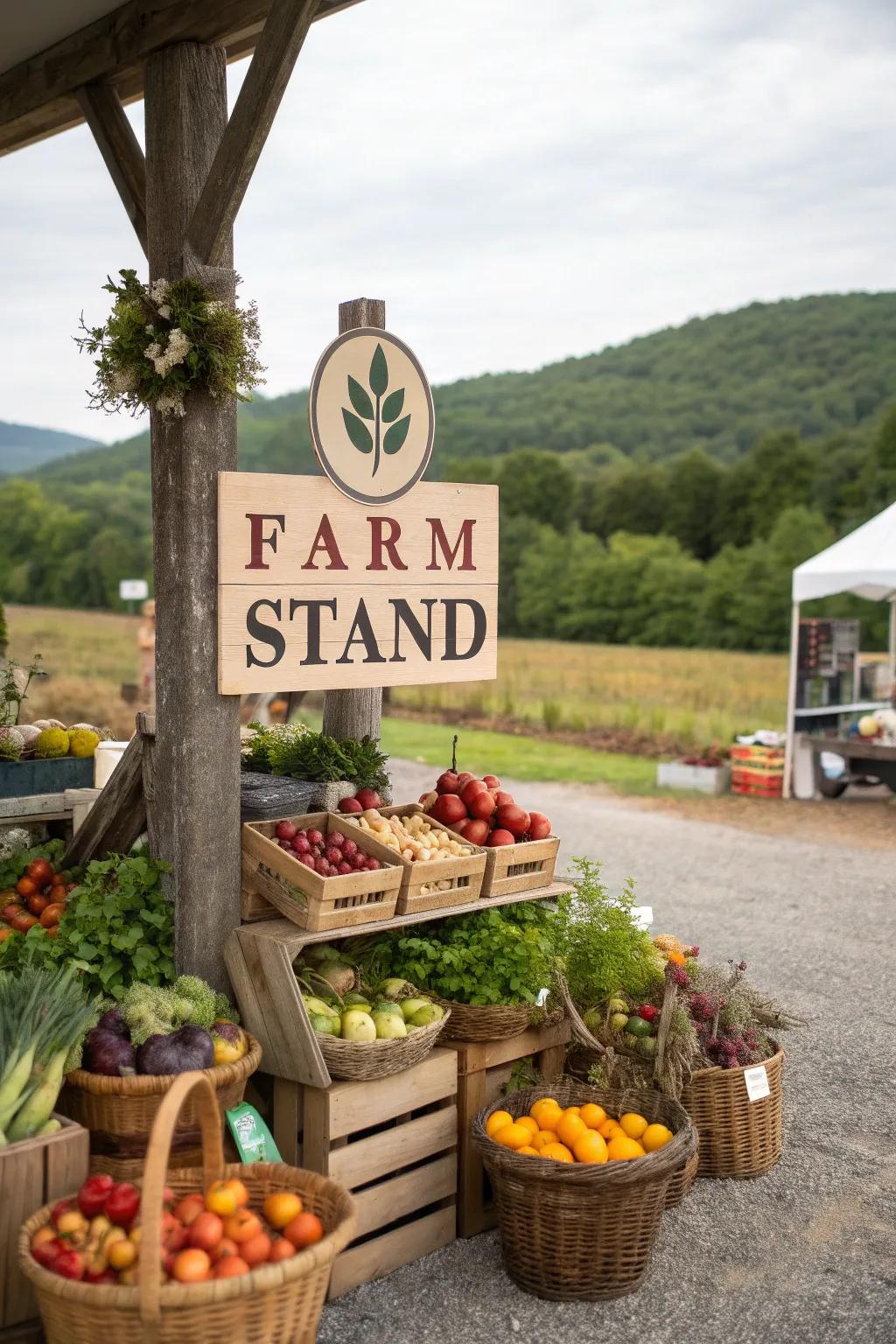 Branding brings cohesion and recognition to the farm stand.