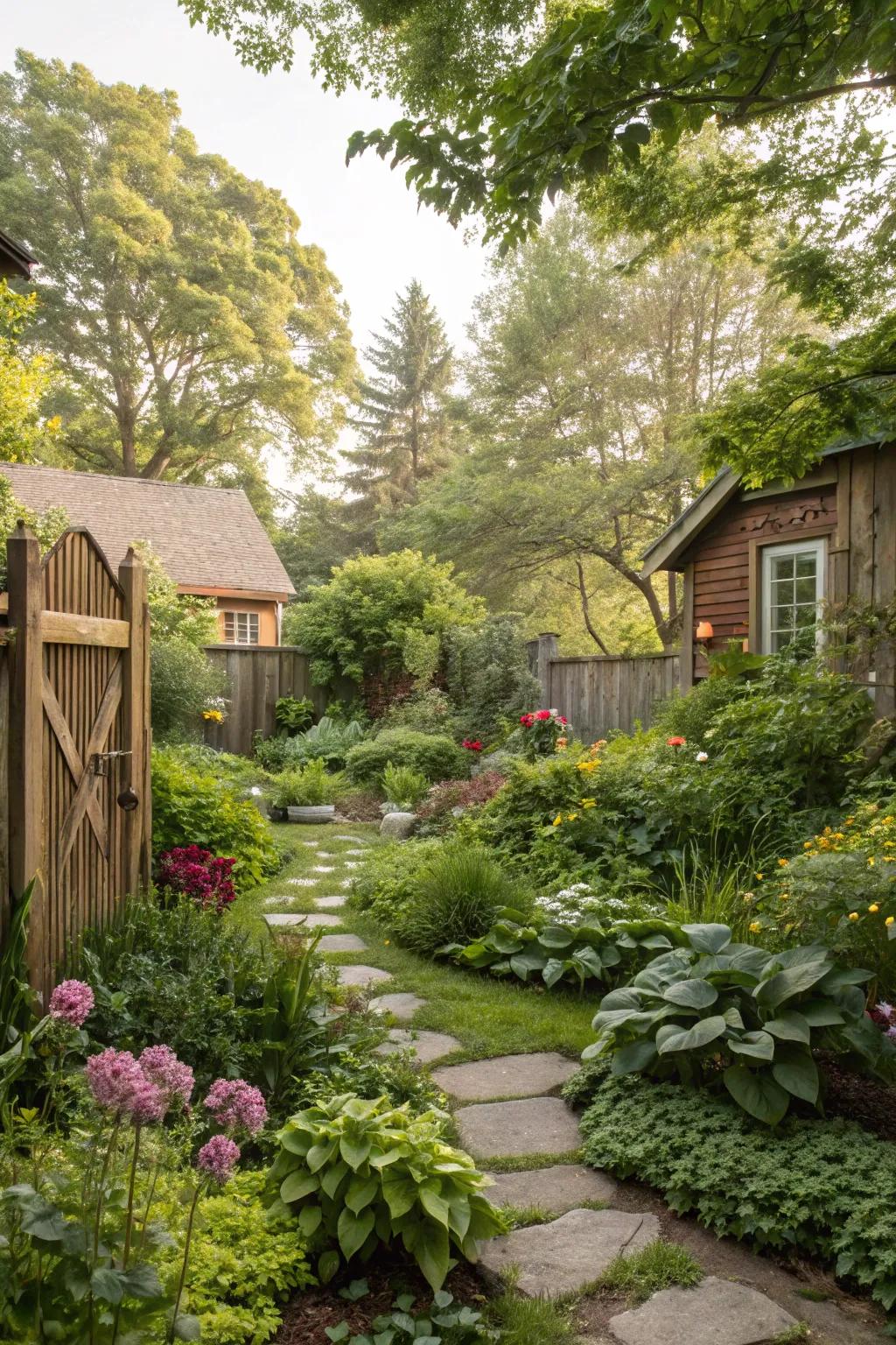 Surround yourself with lush greenery for tranquility