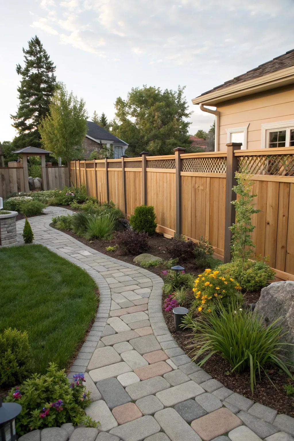 Integrating your fence with the landscape creates harmony.