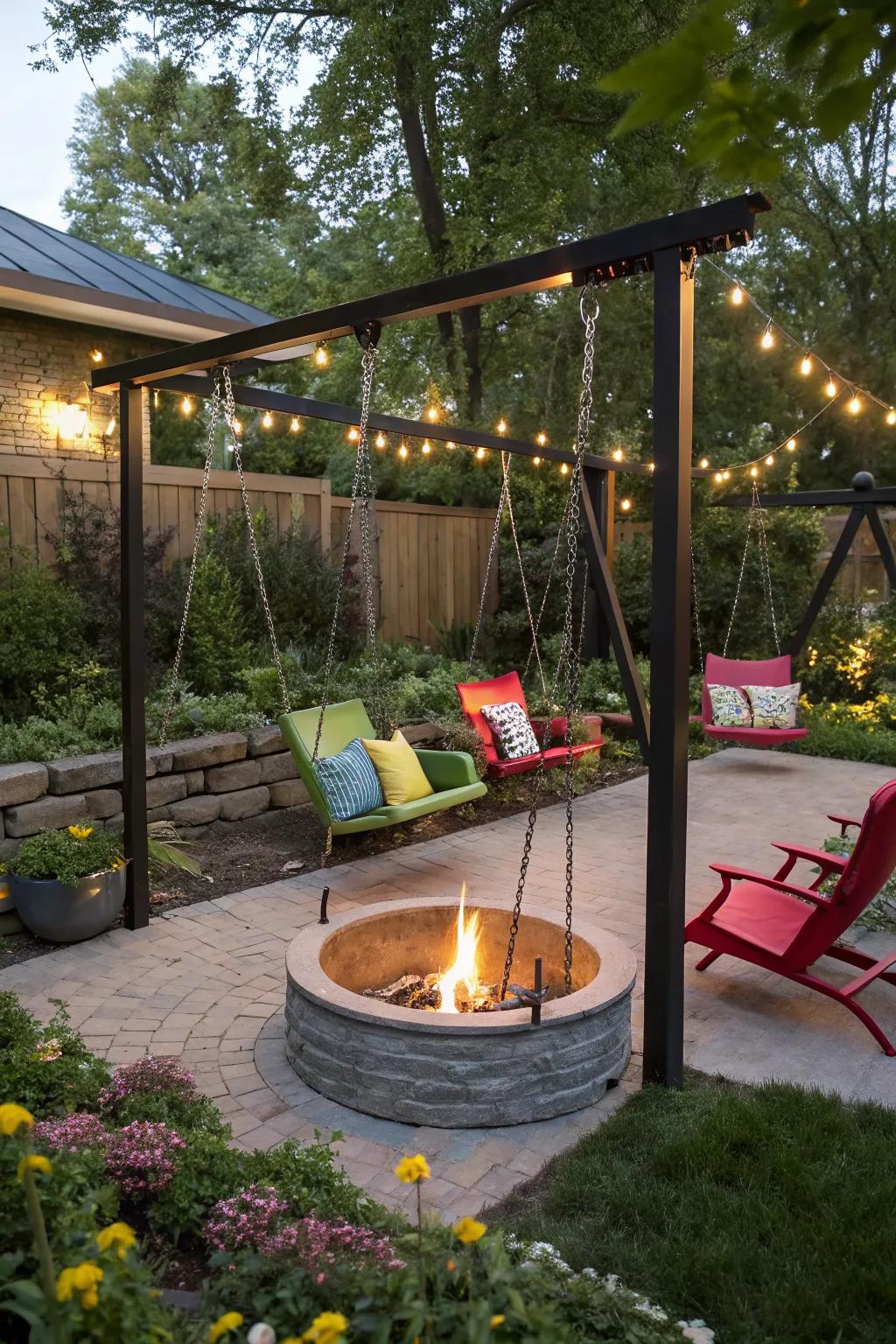 Portable swings offering the freedom to customize your outdoor space.
