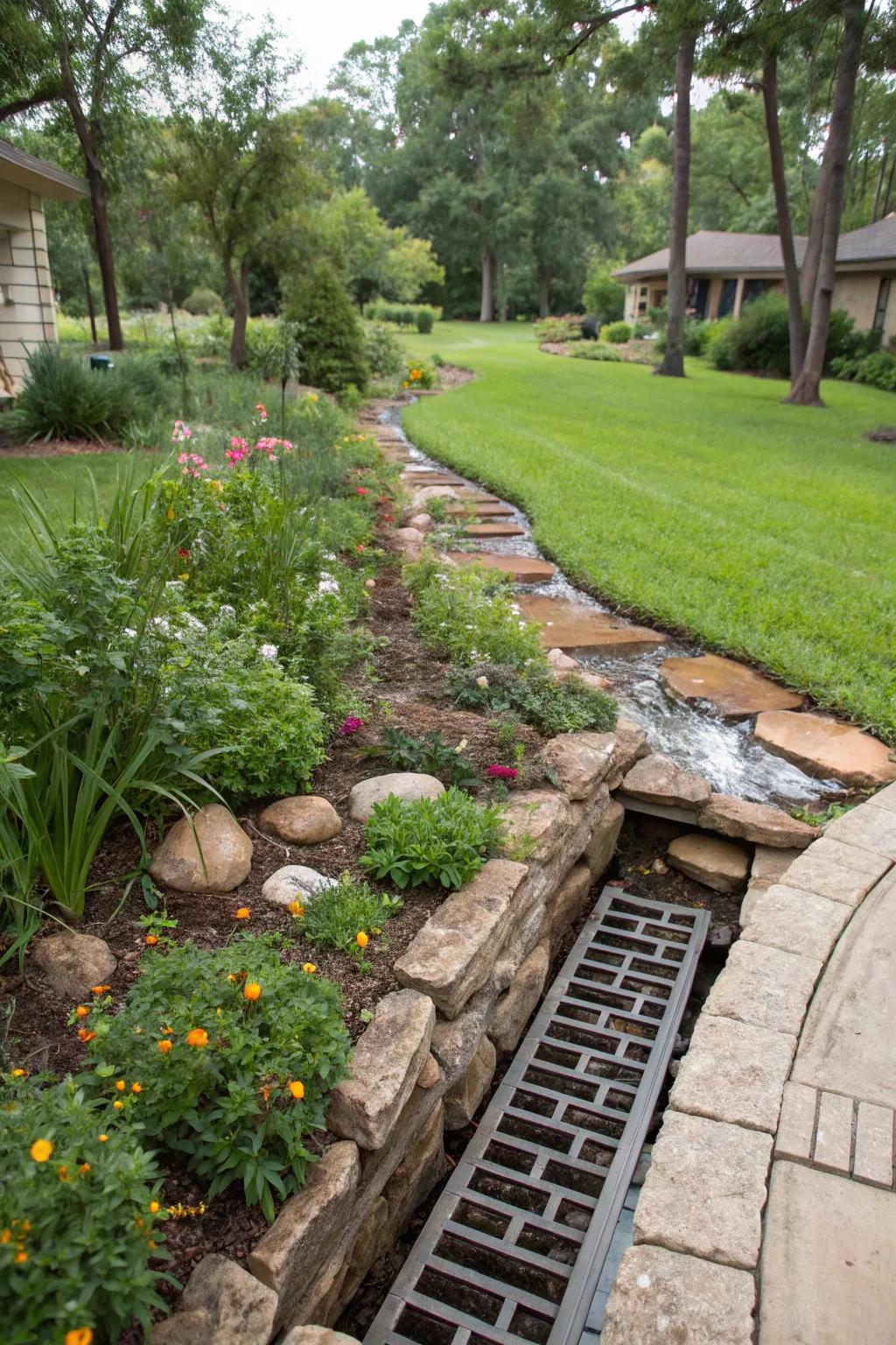 Multi-level designs enhance drainage across varying elevations.