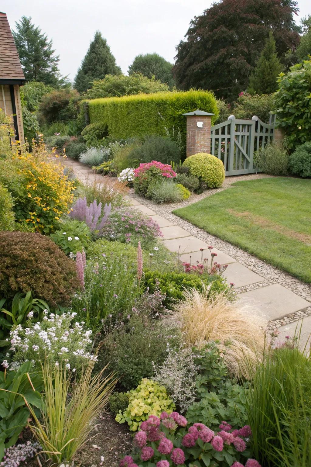 Diverse plants ensure your garden shines all year long.