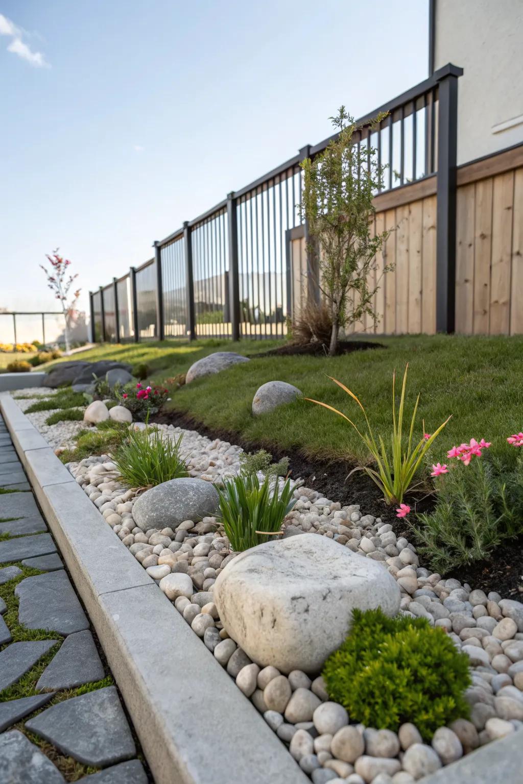 A Zen-inspired garden offers tranquility and simplicity.