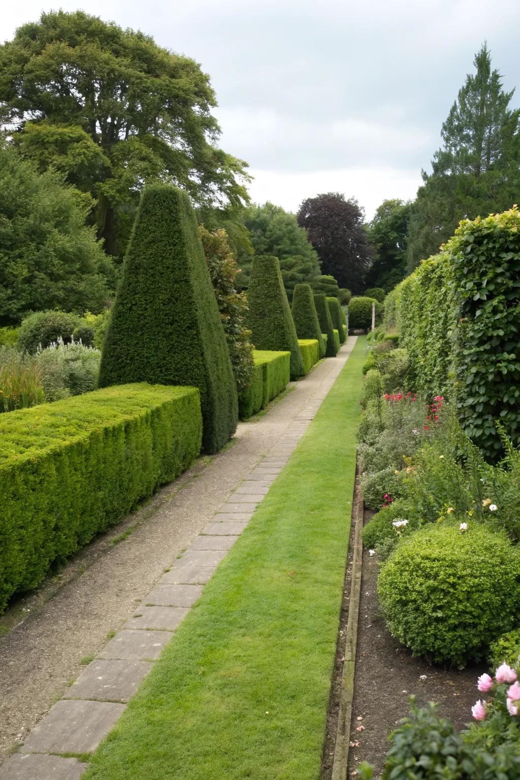 Hedges add structure and privacy to gardens.