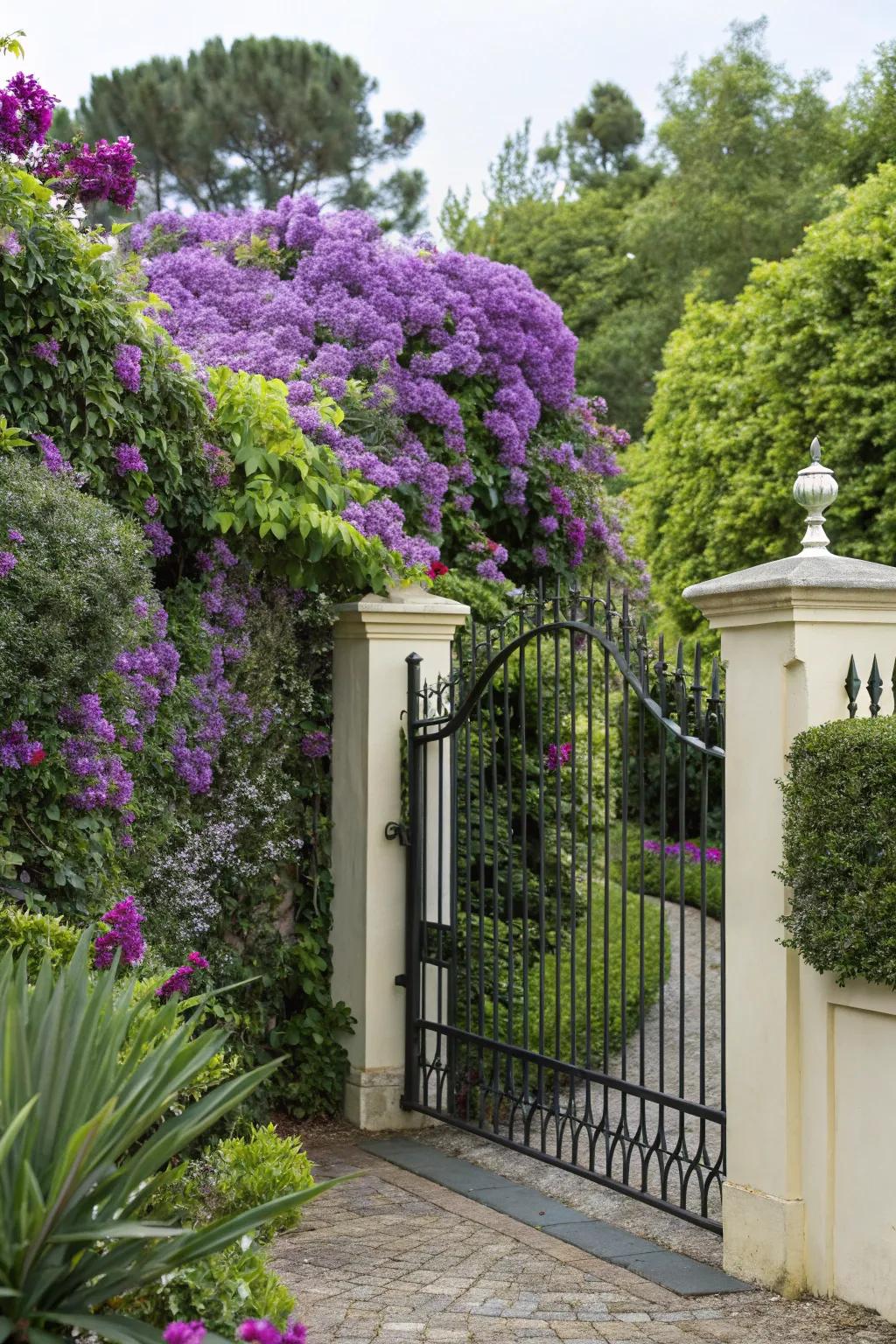 An eye-catching entrance with vibrant color contrasts.